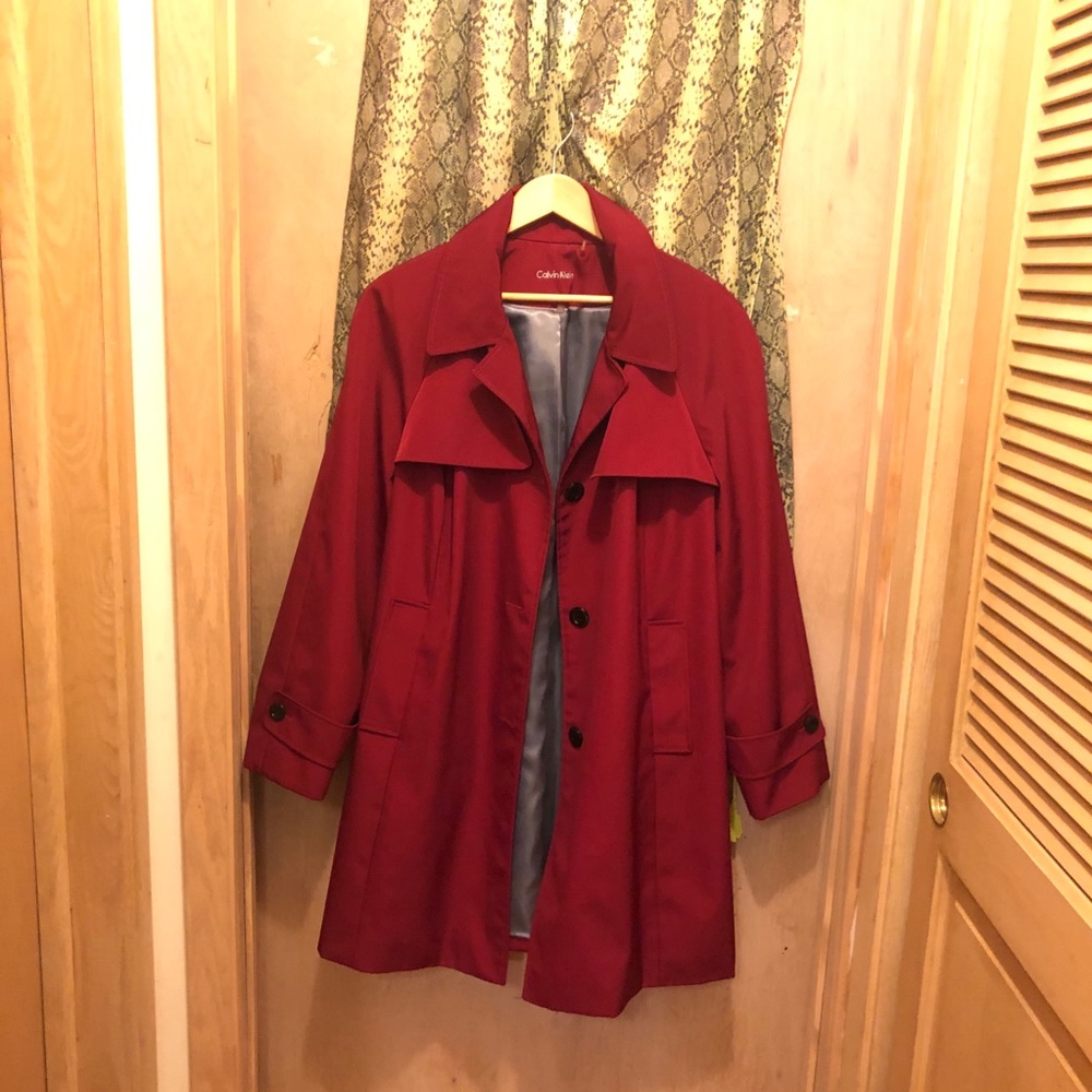 Calvin Klein mid length trench coat